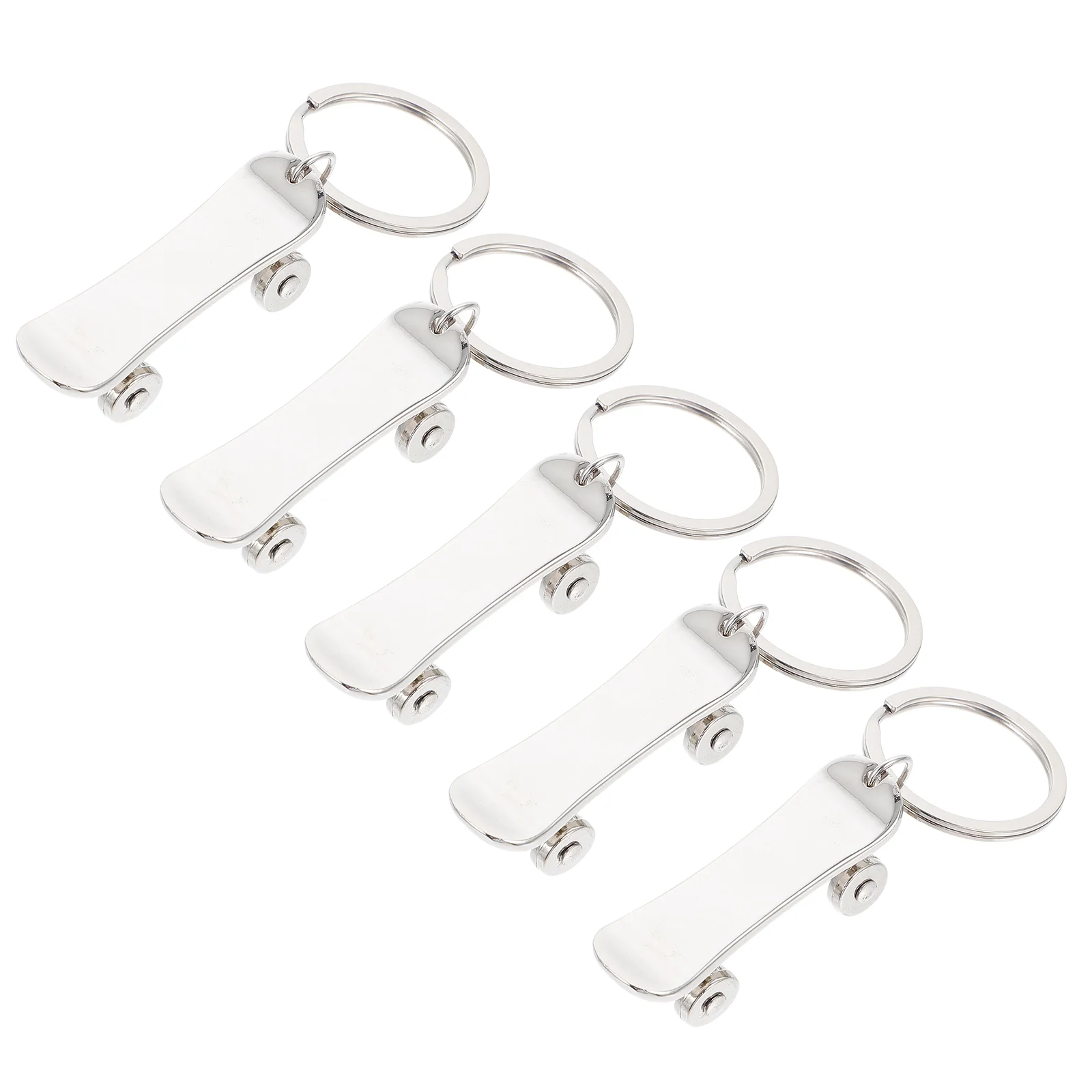 

5 шт. креативные брелоки для скейтборда, стильные Брелоки для ключей