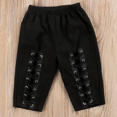 

2020 New 2Pcs Toddler Kid Baby Girls Clothes Off Shoulder Ruffle Tops+Bandage Long Pants Outfits Fashion 2Pcs Clothes Sets 1-6T