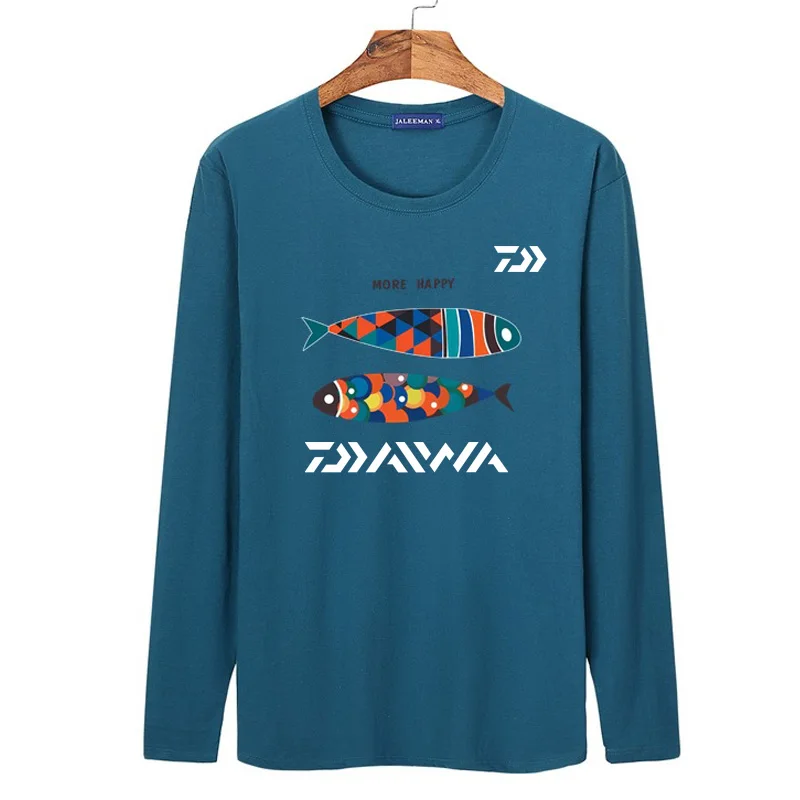 

2020 DAWA Breathability Fish Frinting Shirt Quick Dry Jersey Fishing Clothing Jersey Long Sleeve Cotton Sunscreen Fishing Jersey