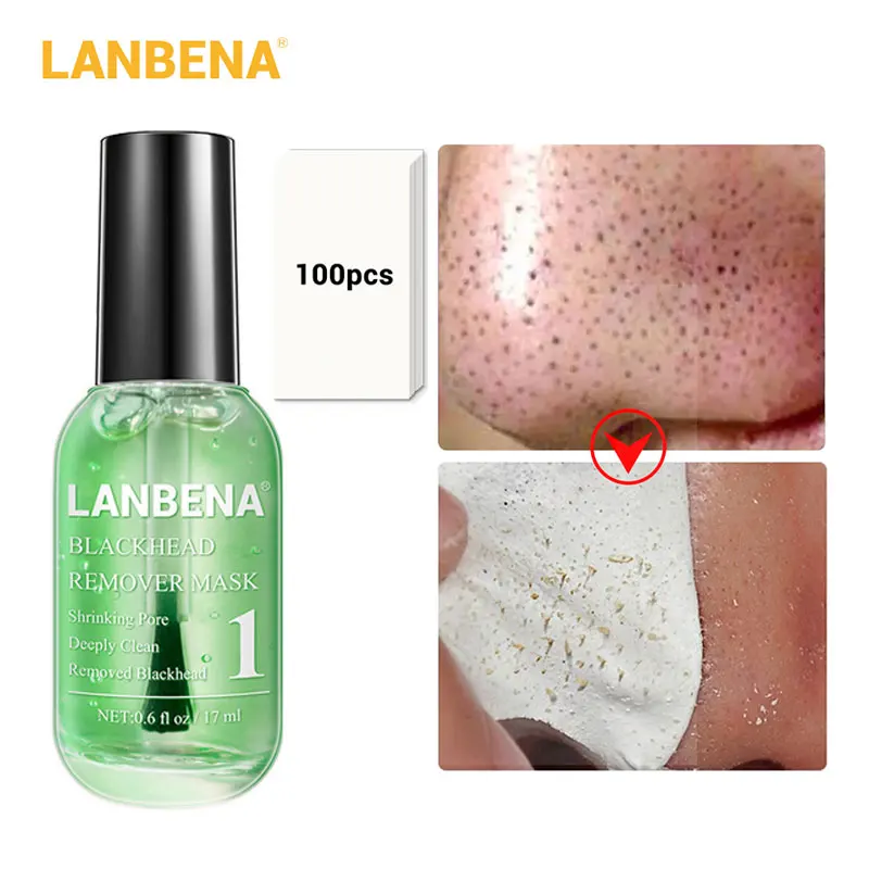 LANBENA Черноголовых Удаления Лица Сыворотки алоэ обеспечивает глубокое очищение