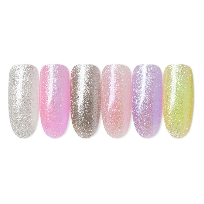 6 мл бриллиантовый блеск с ультрафиолетовым свечением Гель лак Полупостоянный