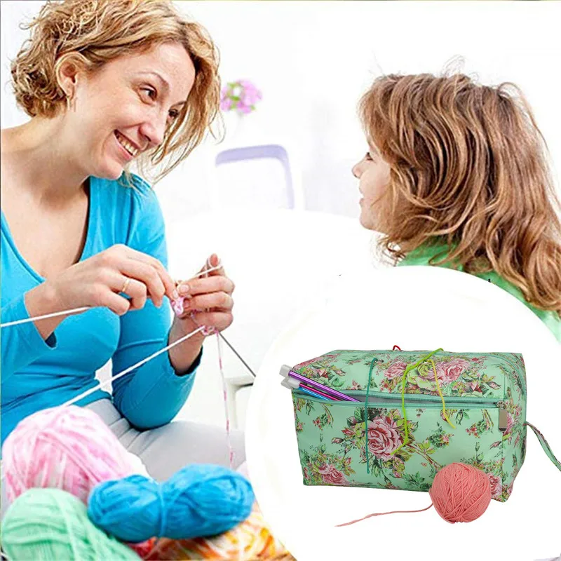 Пряжа шерсть DIY Бытовая сумка для хранения для вязания крючком и спицами DIY принадлежности для шитья сумка