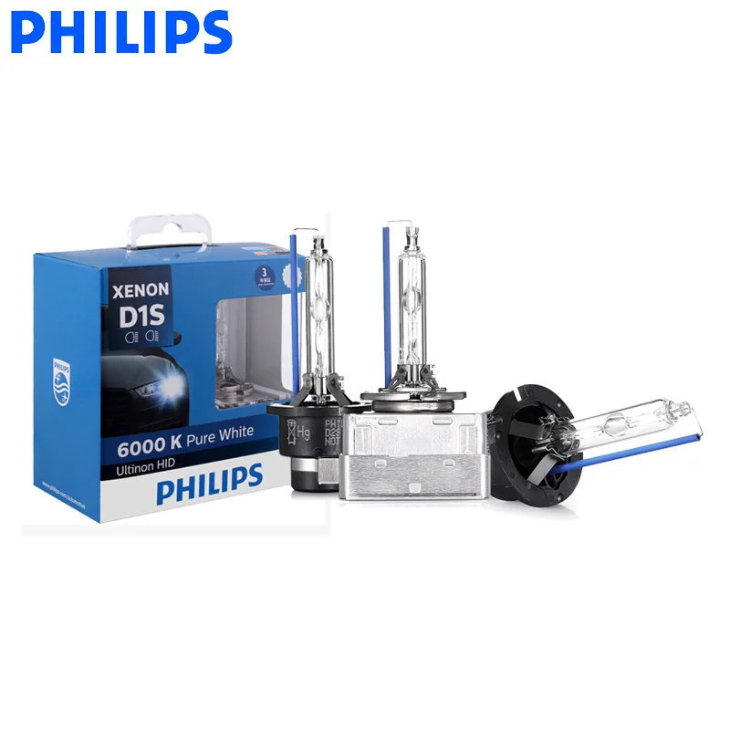 Лампы Philips D1S D2S D2R D3S D4S Ultinon HID 6000K холодный синий ксенон белый свет