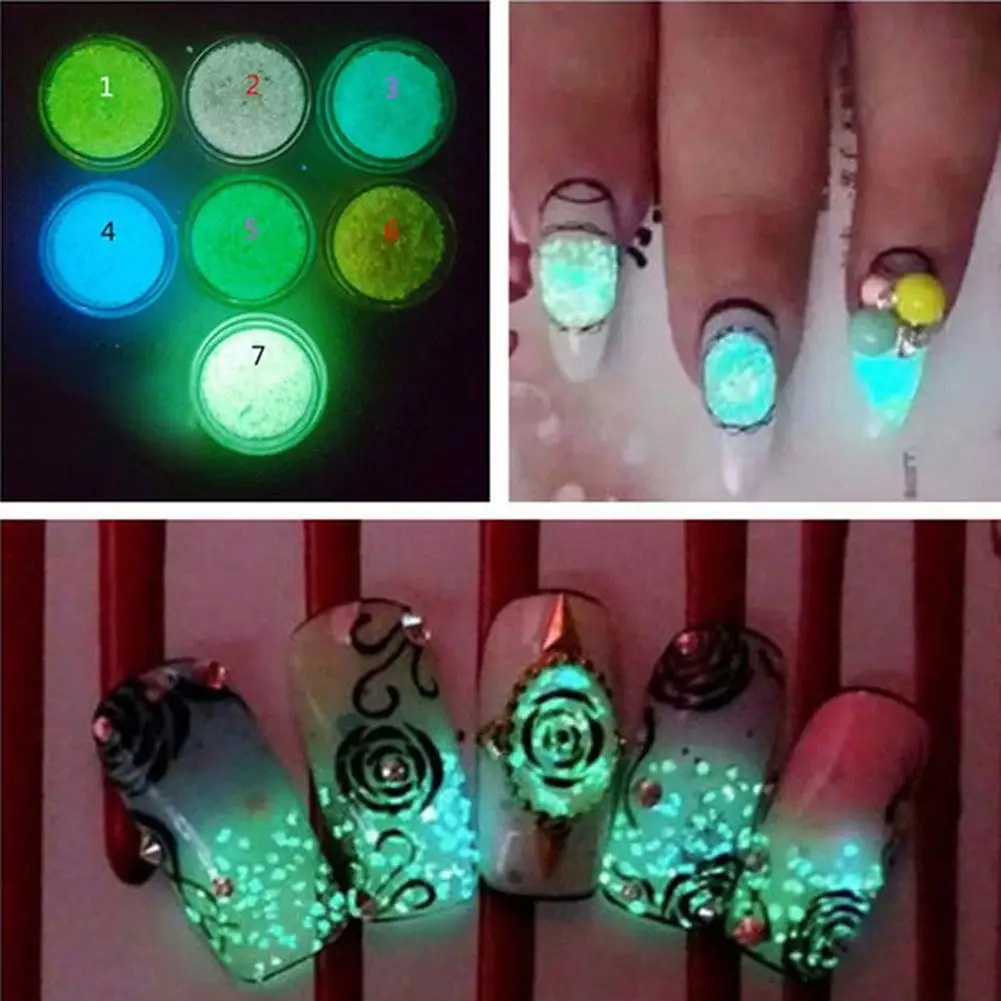 Блестящий светящийся акриловый наконечник для дизайна ногтей украшение своими