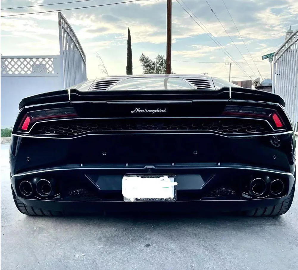 Цена Кованый УГЛЕРОДНЫЙ Задний спойлер для Lamborghini Huracan 580 610 Coupe 2-дверные 2018-up автомобильные аксессуары