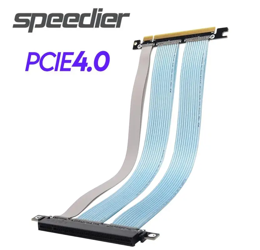 2021 New Max 256G/bps PCIe4.0 x16 Graphics Card Extension Cable 3M Compatible Standard PCI-E 4.0 16x High Speed Riser GPU Cables