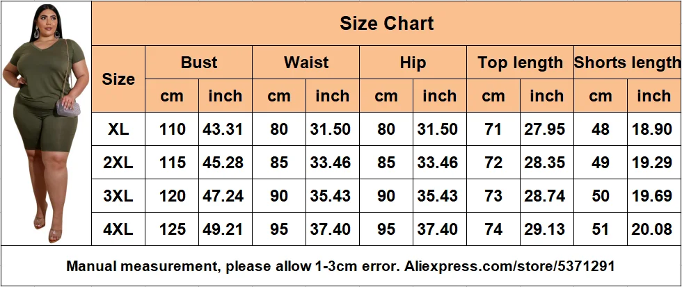 

2020 2 Piece Set Women Tracksuit Plus Size Summer Short Sleeve Top Shorts Suit Two Piece Set Sportswear Club Party Slim Outfits