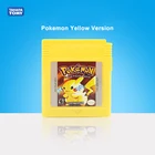 Игровая кассета Pokemon Yellow Version GB GBC, классический видеокартридж с покемонами, игровая консоль с карточками, игры на английском языке, новейшие игрушки