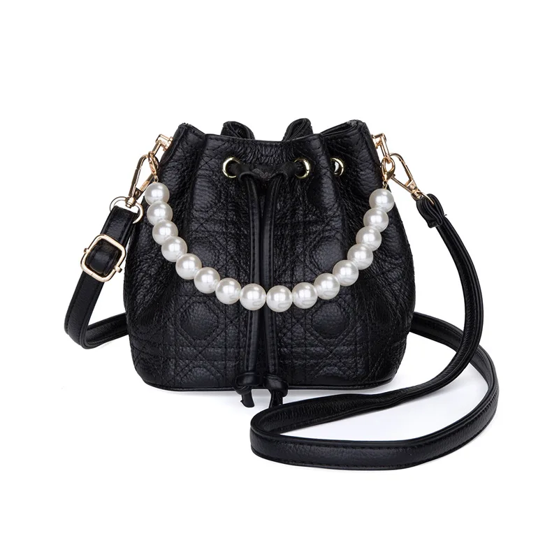 

Genuine Leather Pearl Crossbody Bags for Women New Purses and Handbags Luxury Designer Bag Ladies Top Quality Brand Shoulder Bag