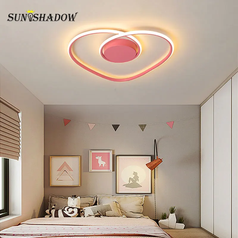 

LED Ceiling Light For Living room Bedroom Dining room Kitchen Modern Ceiling Lamp Pink Body Indoor Lighting Luminaires 220V 110V