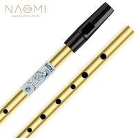 naomi 6 holes tin whistle traditional irish penny whistle brass material musical instrument for beginners key of c or d