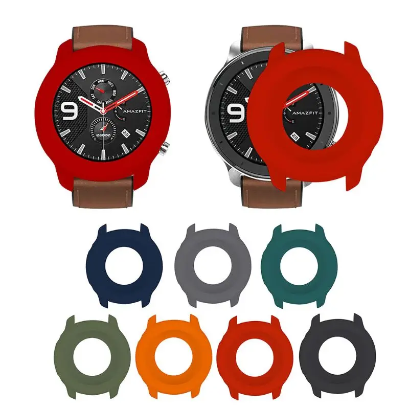Взрывозащищенный мягкий силиконовый защитный чехол рамка для Huami AMAZFIT GTR 47 мм