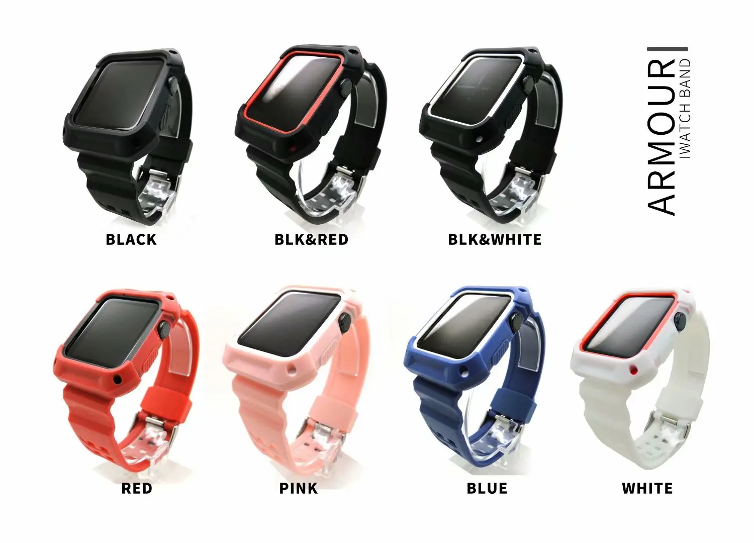 Противоударный прочный защитный ремешок для Apple Watch Band 42 мм 38 мягкий из ТПУ iWatch Series