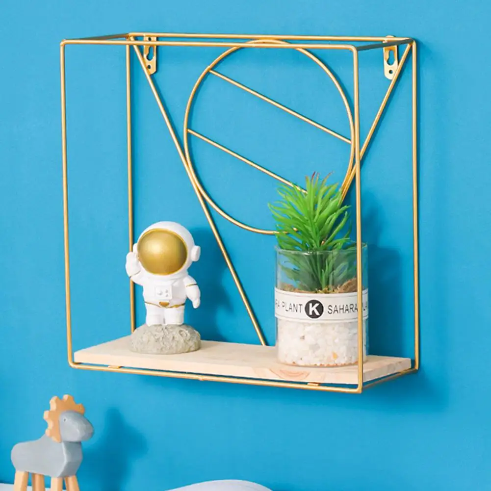 

Household Storage Rack Wall Shelf Decorative Storage Organization Rack With Fixed Screws For Kitchen Living Room Bedroom