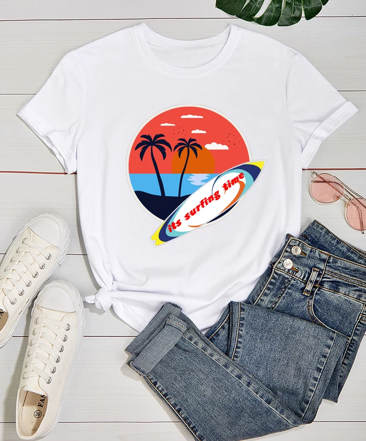 

Летняя женская футболка женский повседневный черный топ с короткими рукавами для девочек с графическим принтом спортивная футболка с коро...