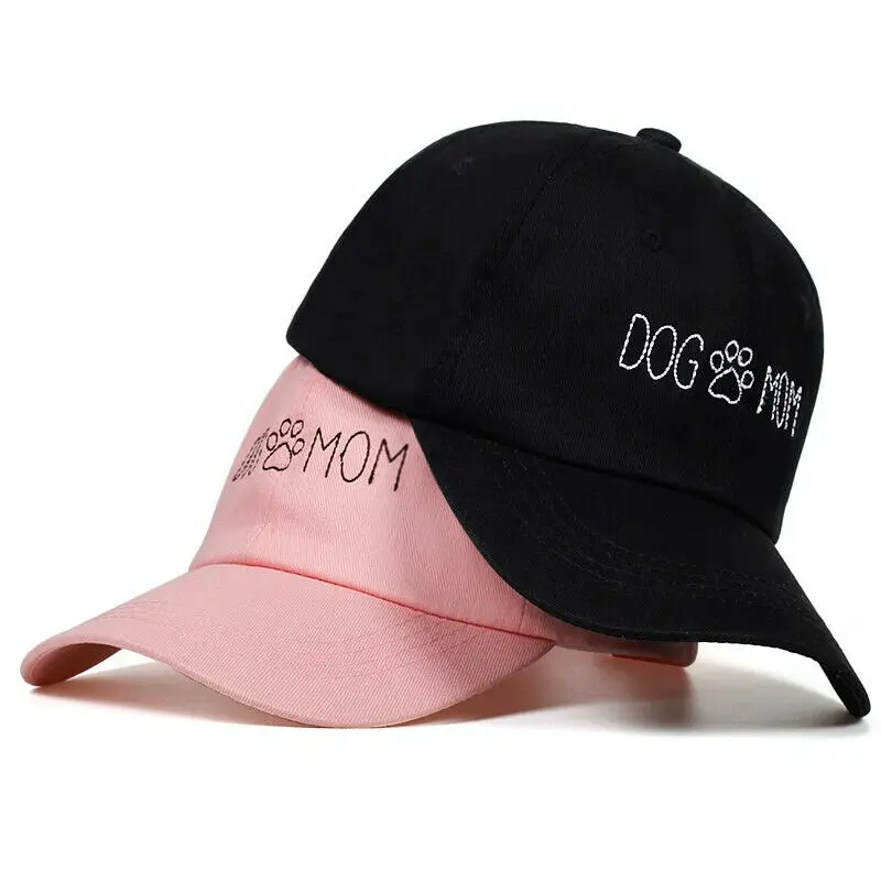

Printed DOG MOM Baseball Cap Sun Hat Snapback Hip Hop Gift Summer Dad Men Women