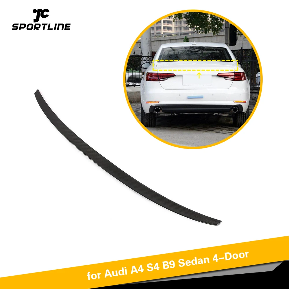 

Спойлер из углеродного волокна для Audi A4 Sline S4 B9 2017 - 2019