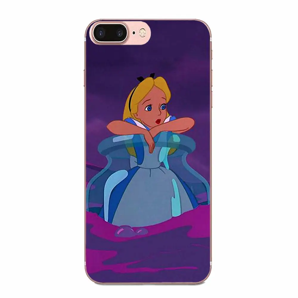 Алиса в стране чудес для Sony Xperia Z Z1 Z2 Z3 Z4 Z5 compact Mini M2 M4 M5 T3 E3 E5 XA XA1 XZ Премиум мягкий
