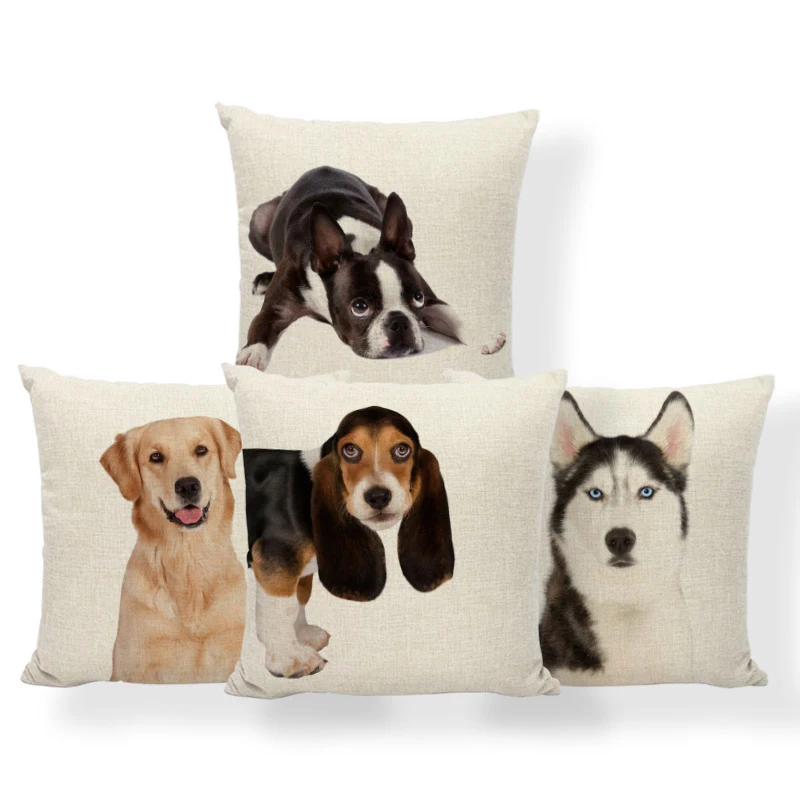 Персонализированная симпатичная Подушка Лабрадор Хаски бабочка собака забавная