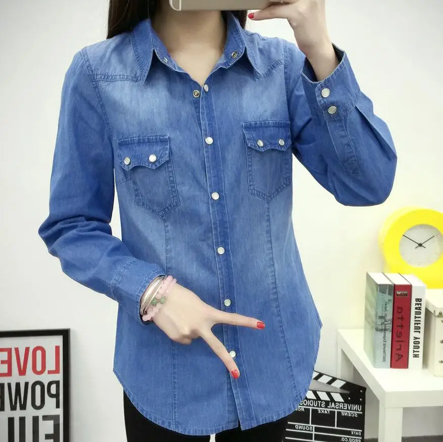 Женская хлопковая Повседневная Туника для офиса с отложным воротником | одежда