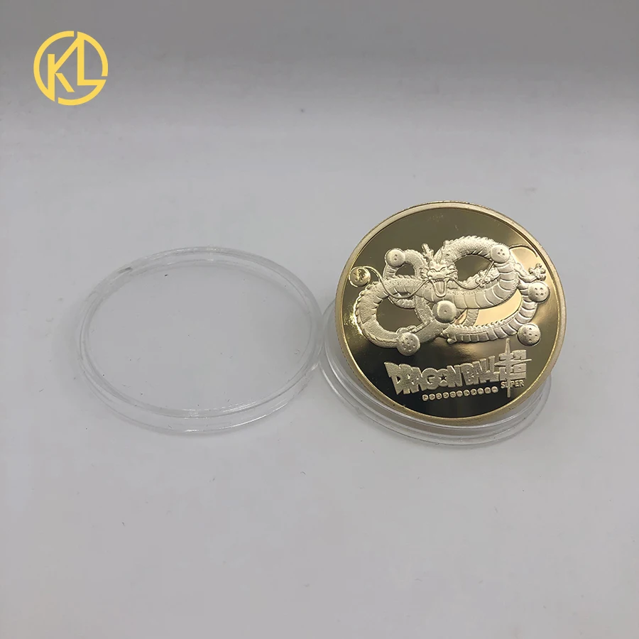 Коллективные монеты KL DBZ серии аниме с позолоченными изображениями японского