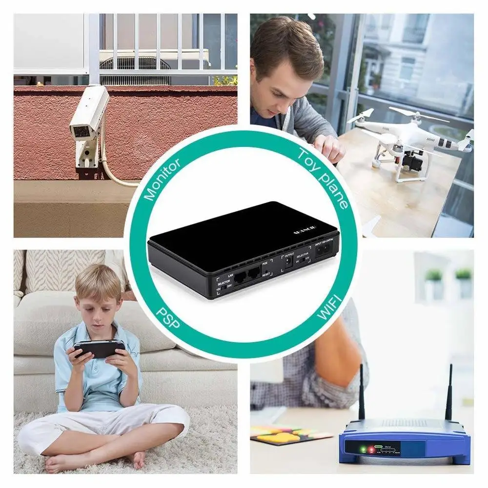 Wi Fi роутер IP камера Резервное питание Источник бесперебойного питания