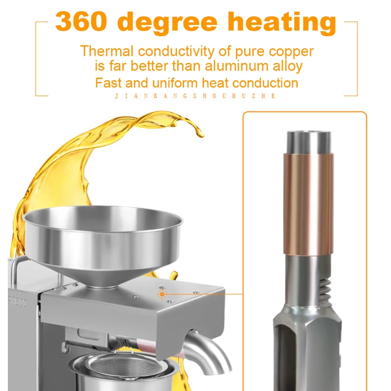 

220V Stainless Steel Cold Oil Automatic Printing Machine, Oil Cold Printing Machine, Sunflower Seed Oil Extractor