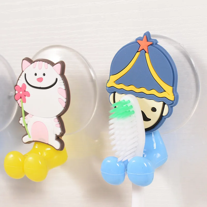 Держатель для ванной зубной щетки крючки на присоске органайзер чашек