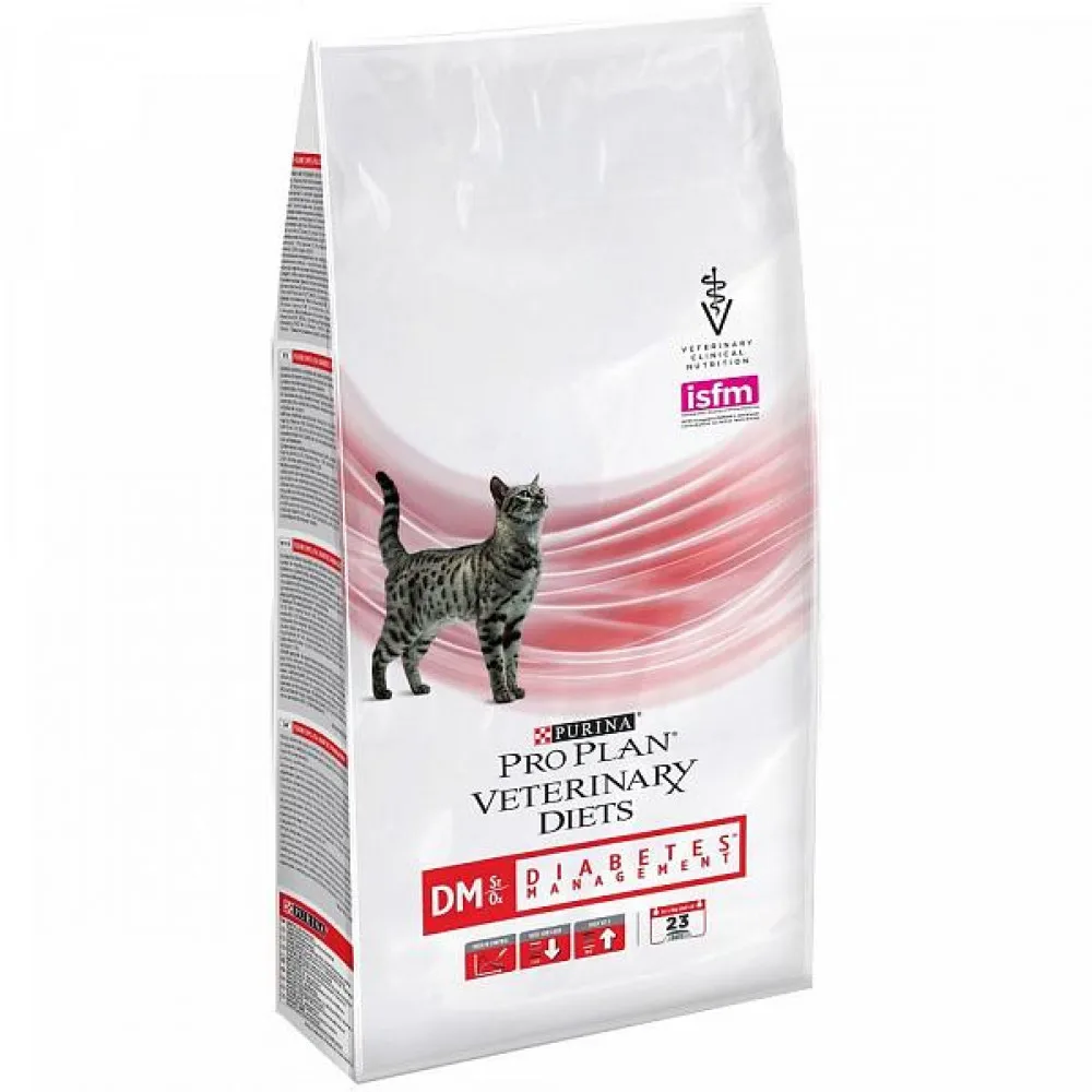 Сухой корм Purina Pro Plan Veterinary Diets DM для кошек, при диабете, 1,5кг