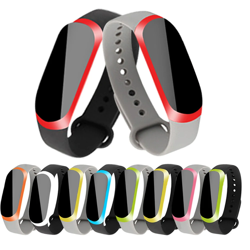 Силиконовый ремешок для Xiaomi Mi Band 3 часов спортивный браслет Аксессуары браслета