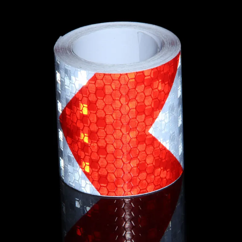 Двухцветные наклейки для украшения автомобиля предупреждающая Отражающая