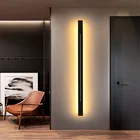 Современные минималистичные светодиодные Настенные светильники для гостиной, спальни, прикроватные бра, лестницы, коридора, Длинные настсветильник для помещений