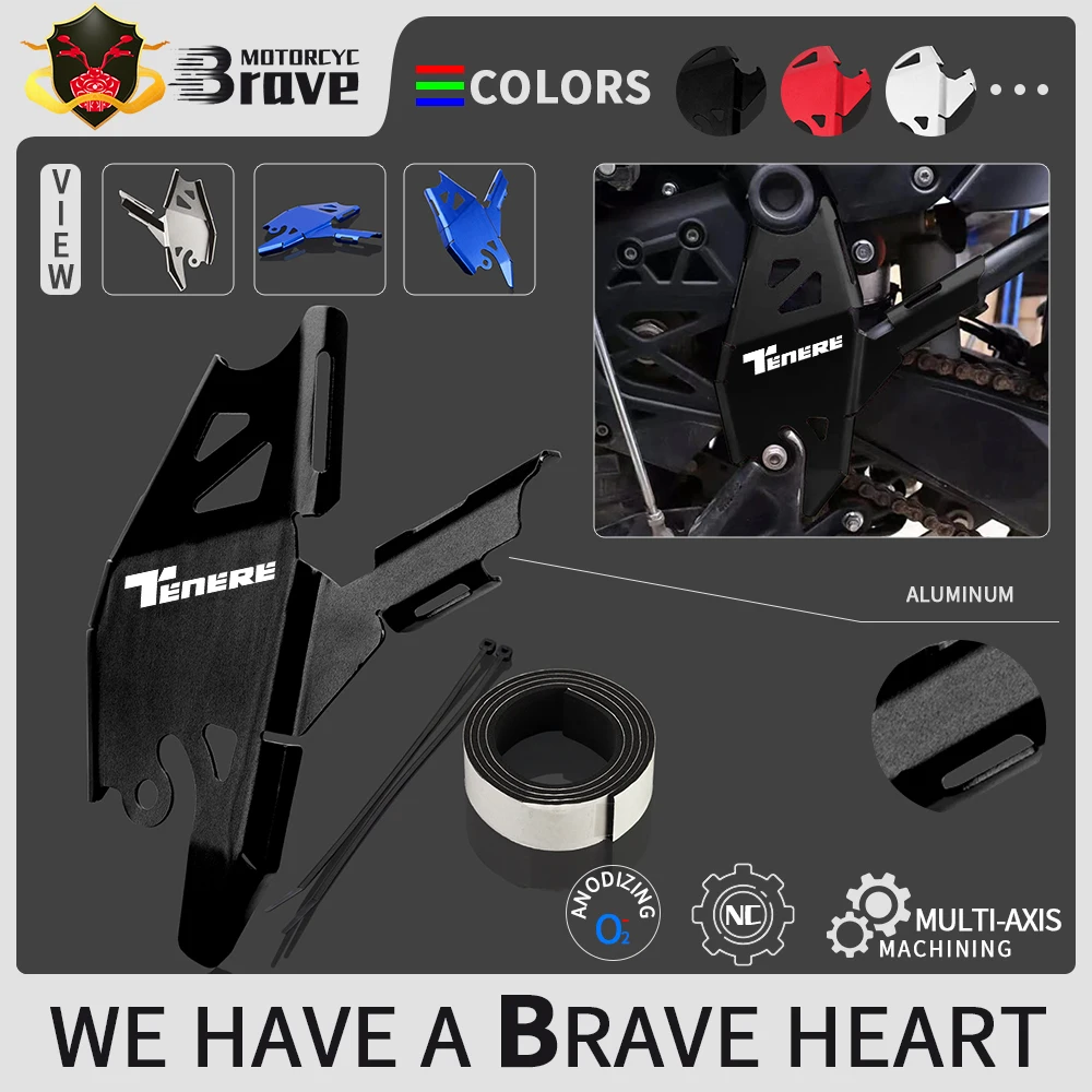 

3 logo For Yamaha Tenere 700 Tenere700 XT700Z T7 T700 2019-2021 Accessories Motorcycle ALUMINIUM Frame Protection Guard Covers