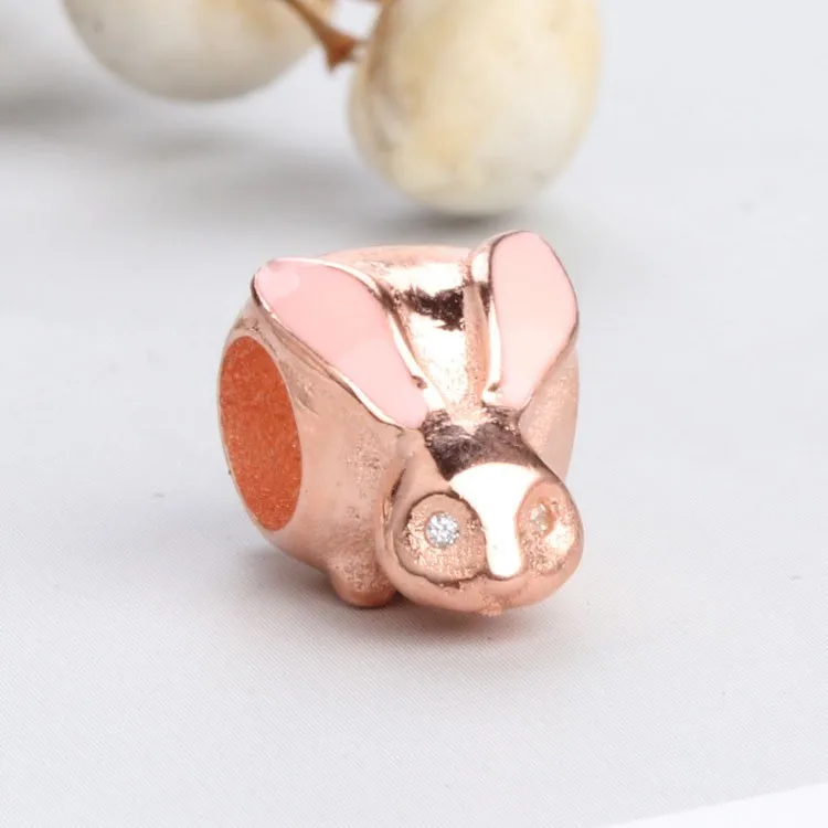 

Original 925 Sterling Silver Bead Fashionable Rabbit Beads Fit Pandora Women Bracelet & Necklace Diy Jewelry