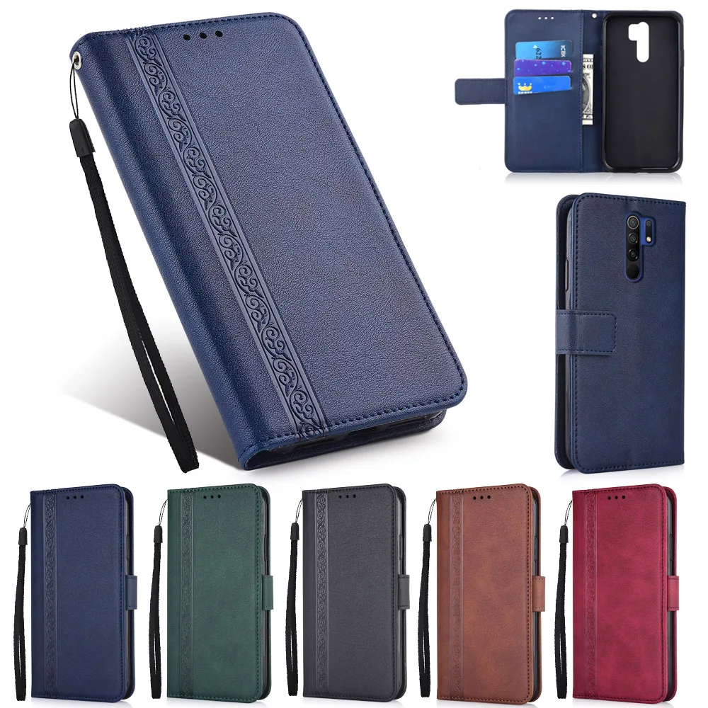 Кожаный чехол кошелек для Xiaomi Redmi 10X 9 9C 9A 9i 8A 8 7 7A 6 6A 5 Plus 5A 4X 4A 3S Go S2 Y3 K20 K30 Pro Zoom Holder Book