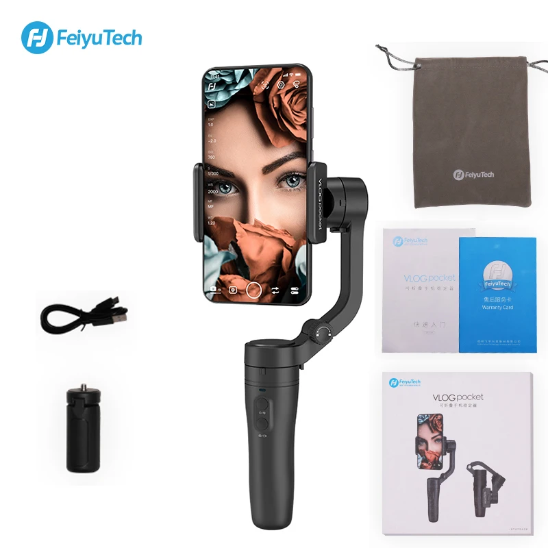 FeiyuTech Vlog карманный мини 3-осевой ручной карданный смартфон стабилизатор телефон