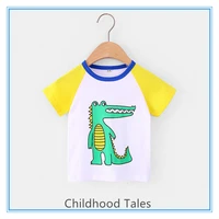 cartoon short sleeved childrens t shirts summer cotton childrens tops cute sports boys and girls clothing