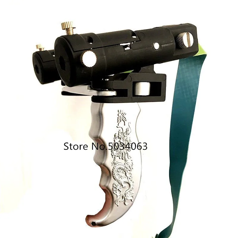 

New outdoor hunting alloy slingshot dual laser sight with precise aiming point and rubber band for more accurate design 2019