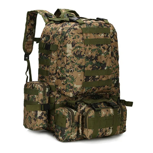 Woodland Digital Mandrake тактический рюкзак 55L Тактическая Военная облегченная модульная система переноски снаряжения штурмовой рюкзак большой водонепроницаемый мешок рюкзак спортивная уличная сумка - Цвет: Woodland Digital