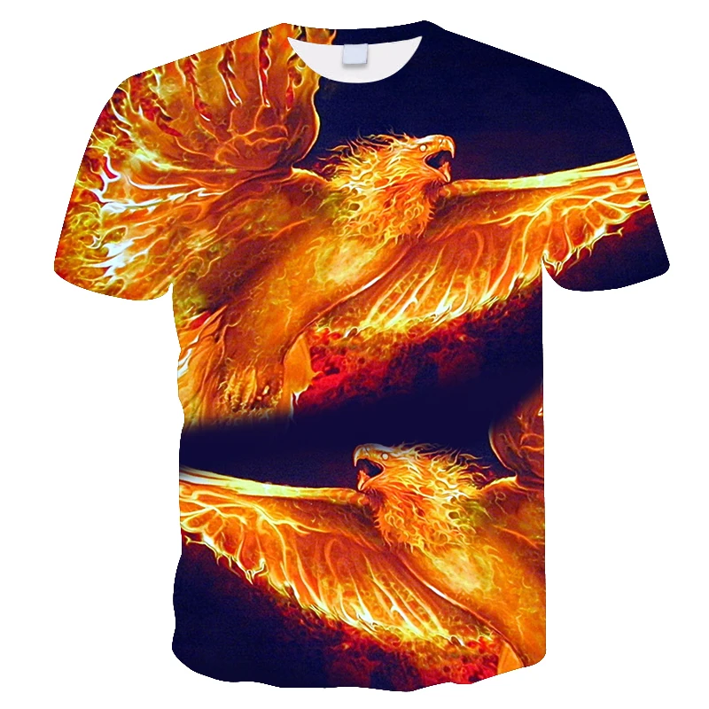 Лидер продаж 2020 футболка с 3D принтом &quotптицы летающие высоко&quot мужская летняя