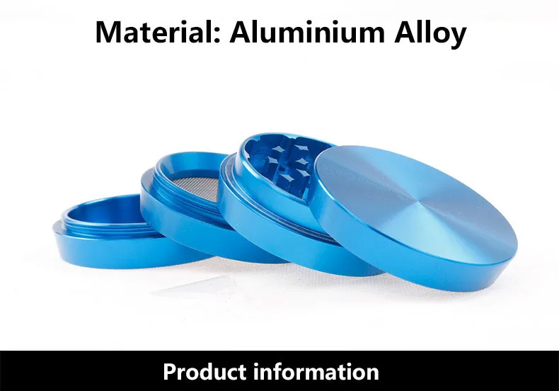 Башня Форма 4 Слои измельчитель травы сорняков 63 мм Алюминий в форме трапеции