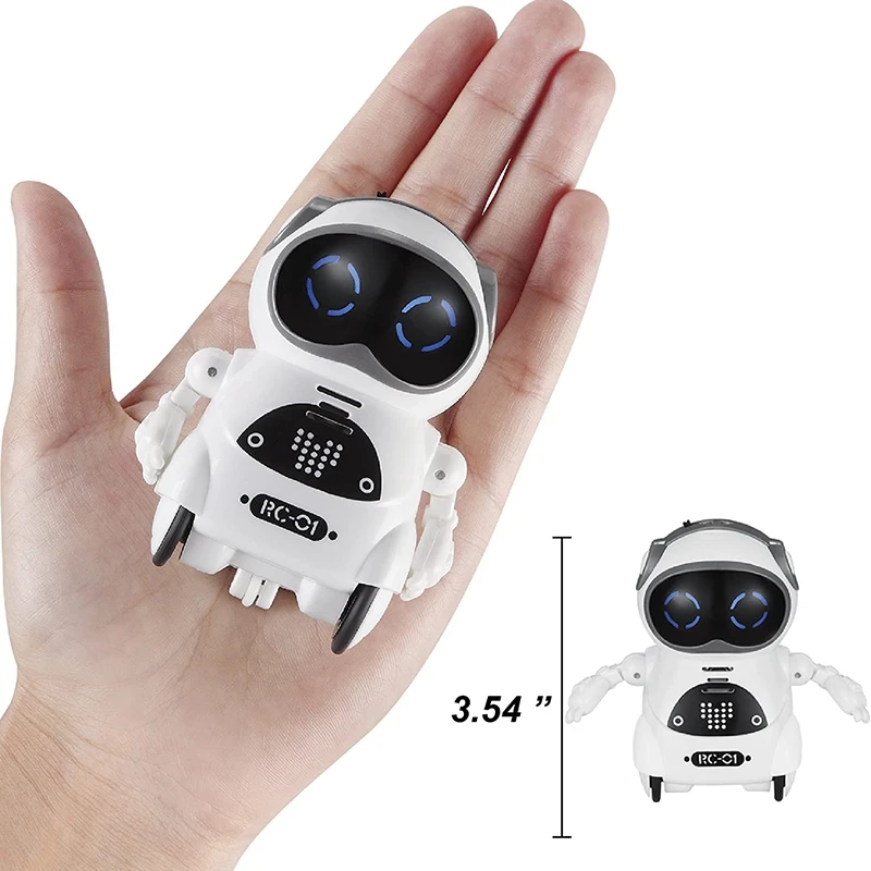 Mini RC Pocket Robot For Kids With Interactive Dialogue Conversation Voice Recognition Chat Record Singing& Dancing | Игрушки и хобби
