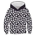 Детская кофта с капюшоном и принтом в виде привидений, на Хэллоуин