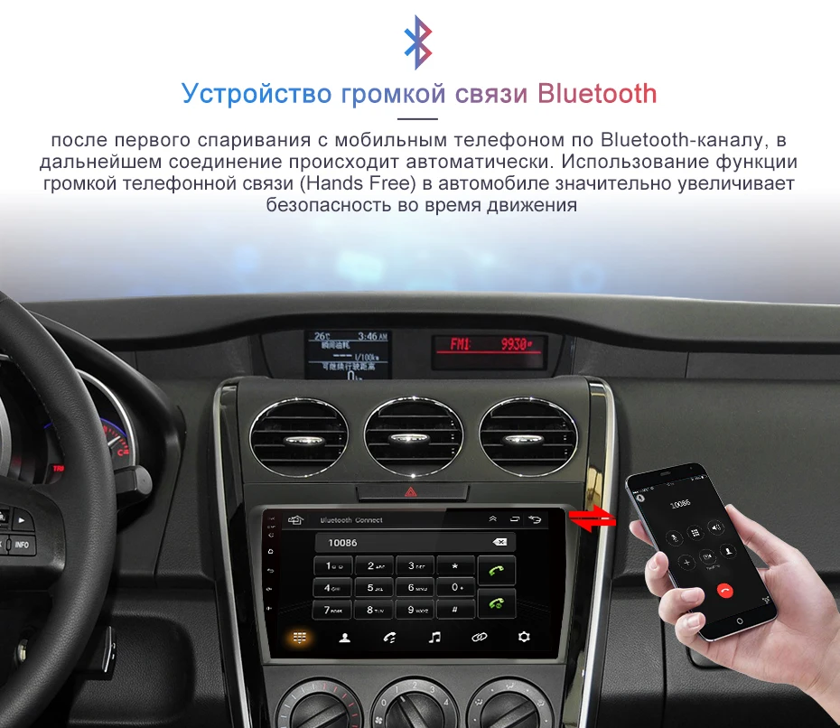 Junsun Android 9,1 для Mazda Cx-7 cx7 2008- Авто 2 Din Радио стерео плеер Bluetooth 2G+ 32G gps навигация без DVD слот