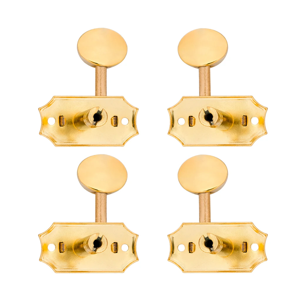 

4Pcs 2Right 2Left Tuning Pegs Machine Heads Knobs Keys for Ukulele DIY Accs
