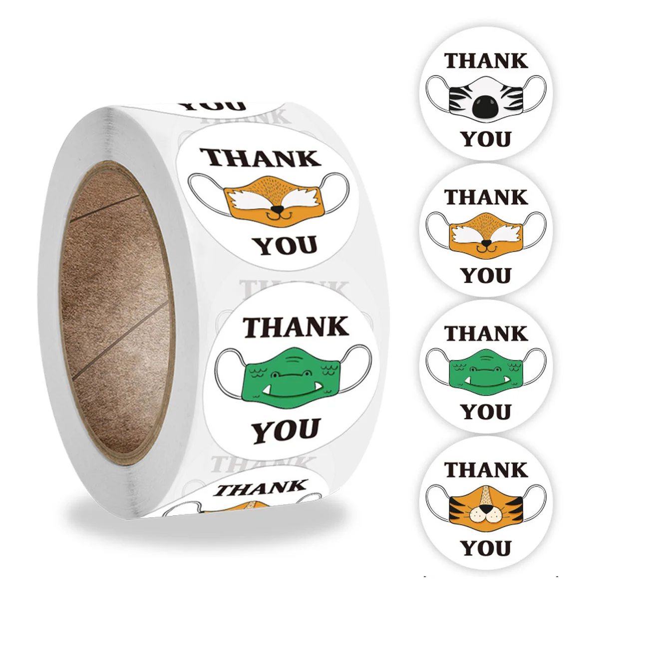 

Покрытием Бумага запечатывания Стикеры белый наклейка «спасибо» Стикеры этикетка 500 шт/рулон