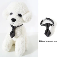grid dog cat bow tie bowtie collar pet adjustable neck tie costume formal dog necktie for party wedding gift