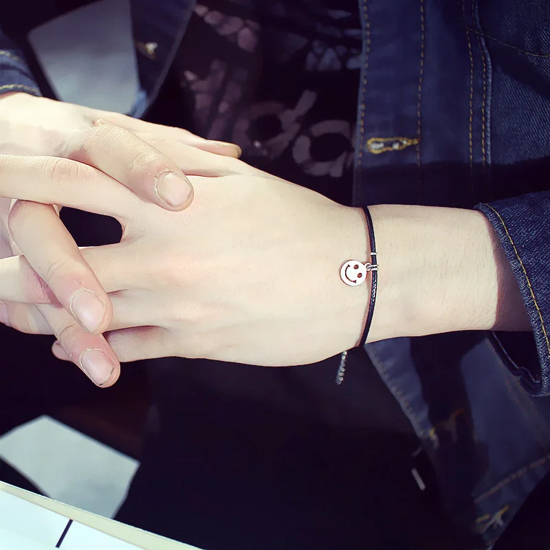Новинка 2020 браслет для влюбленных с улыбающимся лицом модный трендовый простой