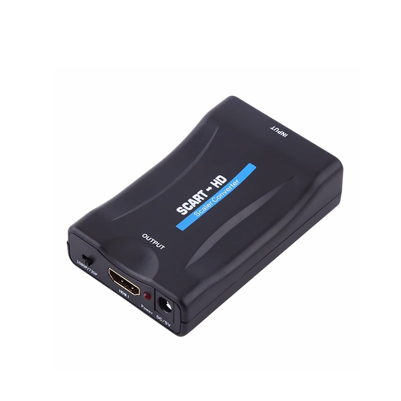 1080P Scart К HDMI-совместимый конвертер аудио видео адаптер для HD TV Sky Box STB смартфона DVD