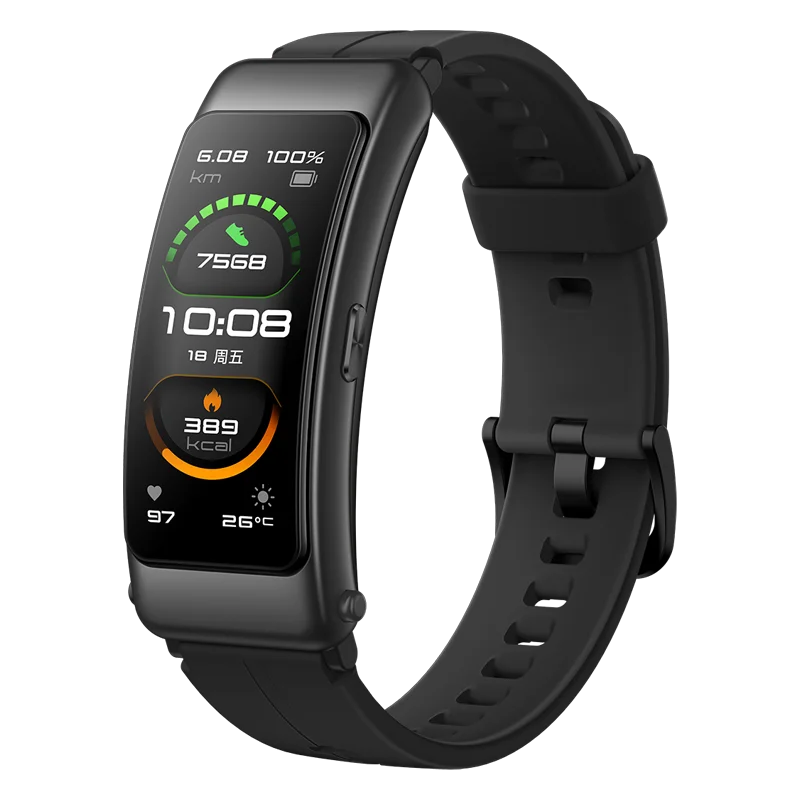 Global version Huawei TalkBand B6 width Bluetooth Smart Bracelet Sports Wristbands Touch AMOLED Screen Call Earphone Band